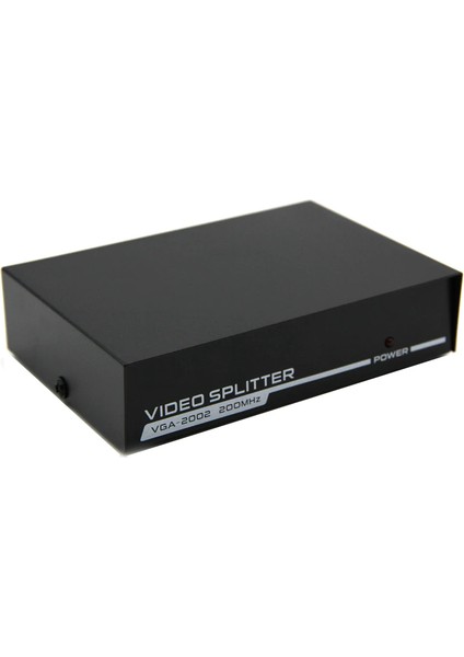 2 Port VGA Splitter Adaptör Destekli VGA Görüntü Çoklayıcı 15 Pin 2li VGA Çoğaltıcı 1 In 2 Out