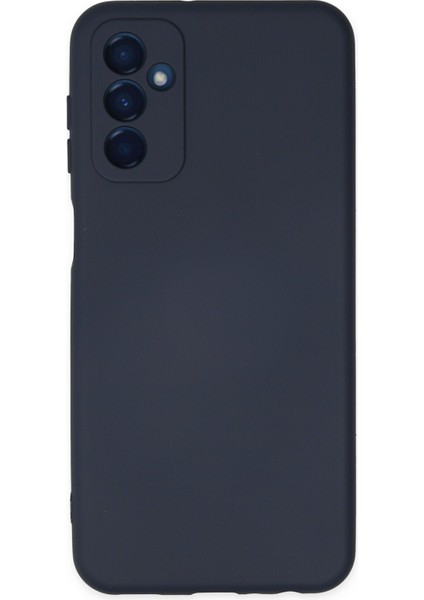 Caseworld Samsung Galaxy M52 5g Kapak Içi Kadife Kamera Korumalı Lansman Silikon Kılıf - Koyu Mavi