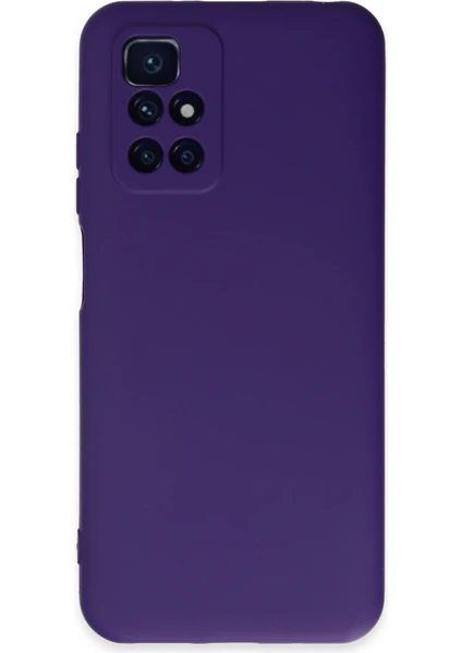 Case World Caseworld Xiaomi Redmi Note 11 4g Kapak Içi Kadife Kamera Korumalı Lansman Silikon Kılıf - Mor