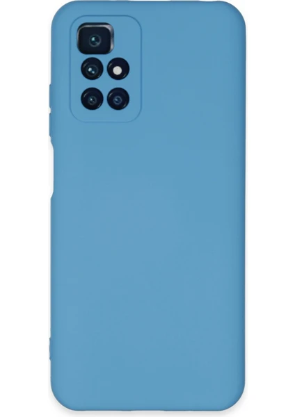 Caseworld Xiaomi Redmi Note 11 4g Kapak Içi Kadife Kamera Korumalı Lansman Silikon Kılıf - Mavi