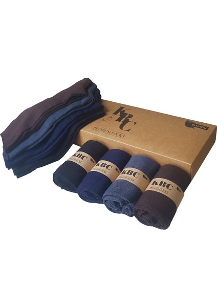 12'li Bambu Dikişsiz Erkek Klasik Çorap Seti / Kutulu Set / 6 Siyah - 2 Füme - 2 Lacivert - 2 Kahverengi fiyatları