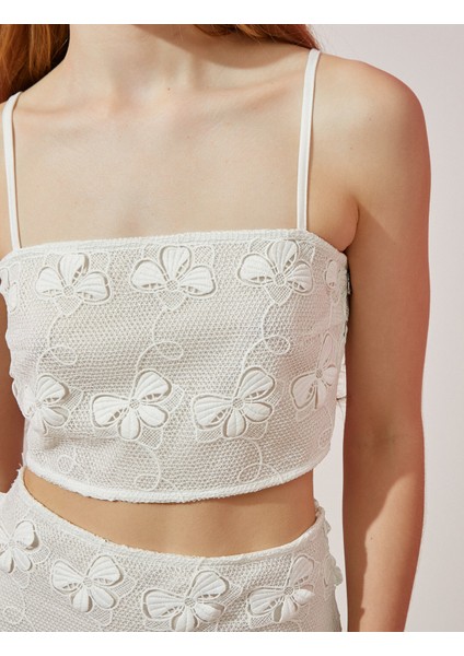 Rachel Araz XKoton - Desenli Crop Atlet