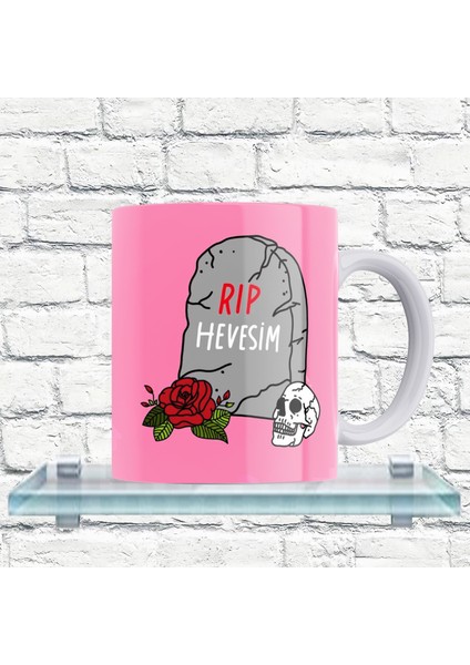 R.ı.p Hevesim Yazılı %100 Porselen Kupa