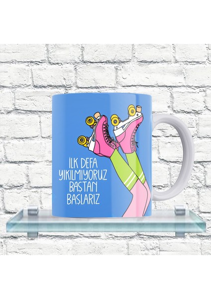 Baştan Başlarız... Yazılı %100 Porselen Kupa