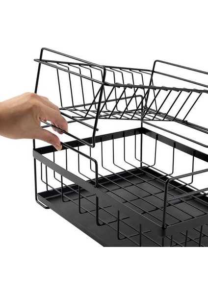 Çanak Kurutma Rafı Boşaltma Tahtası Süzgeci ile Mutfak Işık Görev Tezgahı Eşyası Organizatör (Yurt Dışından) modelleri