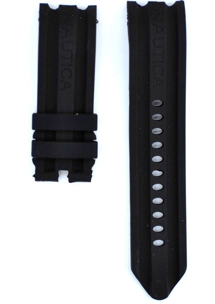 Nautica 24mm A15564G-A20041G-A20040G-A21514G-A16509G-A20046G-A43005G Uyumlu Siyah Kordon