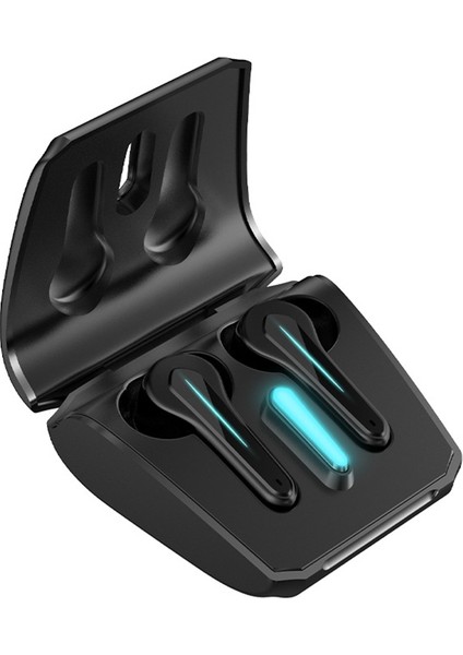 Ete-55 Tws Bluetooth 5.0 Düşük Gizli Oyun Kulaklıkları Siyah (Yurt Dışından)