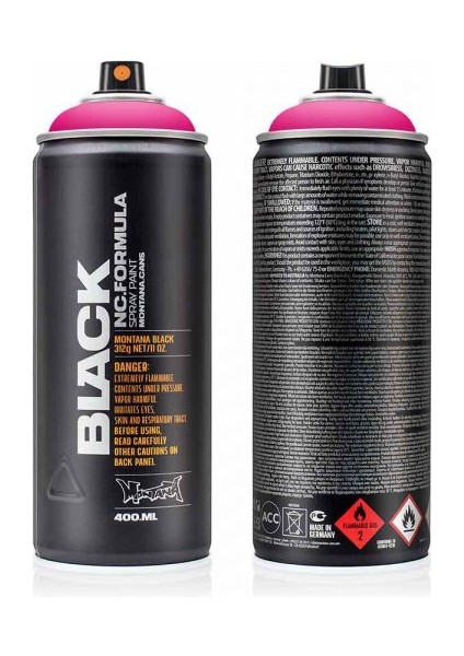 : Black Akrilik Sprey Boya : 400 ml : Infra Pink Blk In 4000