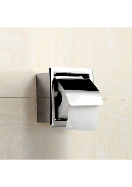 15X16CM Paslanmaz Çelik Banyo Hatta Doku Tutucu Tuvalet Dahili Doku Kutusu Reel Otel Mutfak Banyo Rulo Tepsisi (Yurt Dışından) modelleri