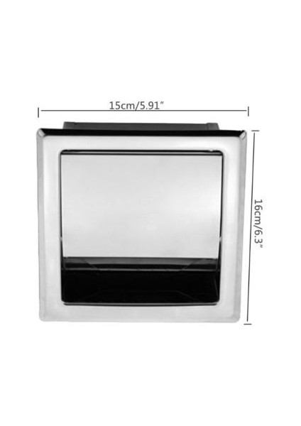 15X16CM Paslanmaz Çelik Banyo Hatta Doku Tutucu Tuvalet Dahili Doku Kutusu Reel Otel Mutfak Banyo Rulo Tepsisi (Yurt Dışından) fırsatları