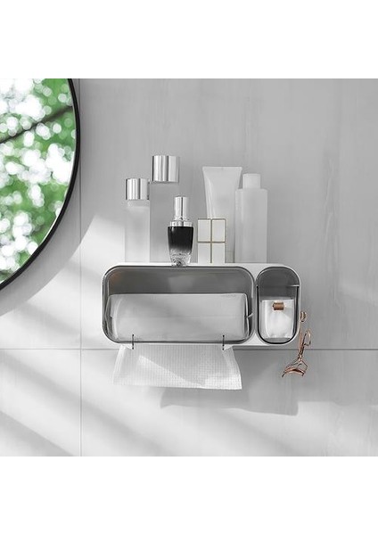 Banyo Tuvalet Kağıdı Tutucu Kağıt Doku Kutusu Plastik Tuvalet Dağıtıcı Duvara Monte Rulo Kağıt Saklama Kutusu Ücretsiz Delme (Yurt Dışından)
