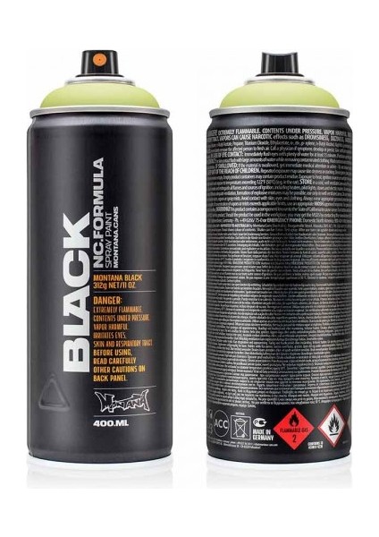 : Black Akrilik Sprey Boya : 400 ml : Spring BLK6013