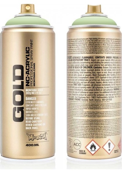 : Gold Akrilik Sprey Boya : 400 ml : Linden Green 6010