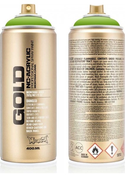 : Gold Akrilik Sprey Boya : 400 ml : Lawn Green 6040