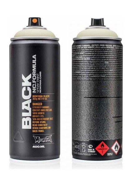 : Black Akrilik Sprey Boya : 400 ml : Face BLK6905