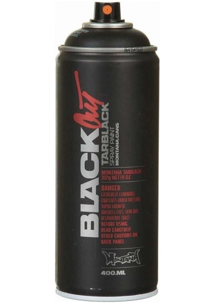 : Black Akrilik Sprey Boya : 400 ml : Blackout Tarblack BLK90505