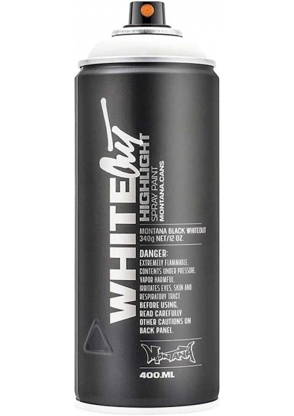 : Black Akrilik Sprey Boya : 400 ml : Whiteout BLK91505