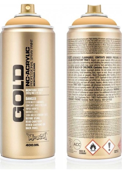 : Gold Akrilik Sprey Boya : 400 ml : Creme Orange 2020