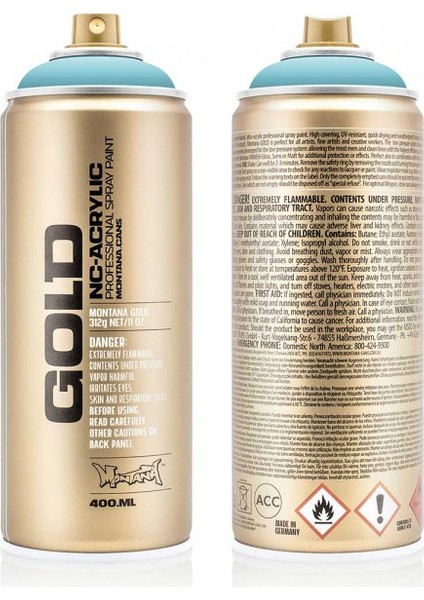 : Gold Akrilik Sprey Boya : 400 ml : Shock Blue Light S5000