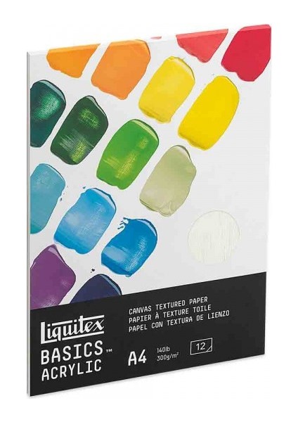 : Basics Akrilik Bloknot : 300 gr : A4 (12 Yaprak)