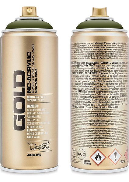 : Gold Akrilik Sprey Boya : 400 ml : Olive Green CL6340