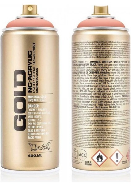 : Gold Akrilik Sprey Boya : 400 ml : Shrimp CL2120