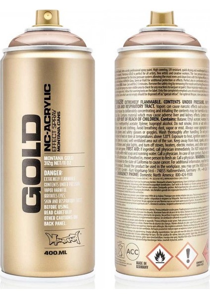 : Gold Akrilik Sprey Boya : 400 ml : Copperchrome M2000