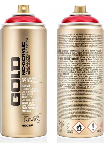 : Gold Akrilik Sprey Boya : 400 ml : Transparent Ketchup T3040