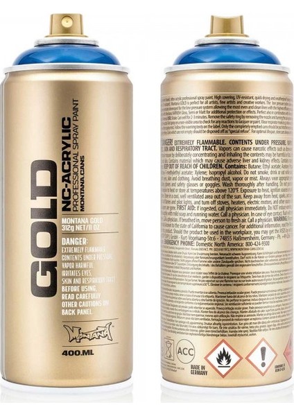 : Gold Akrilik Sprey Boya : 400 ml : Transparent Ultramarine T5080
