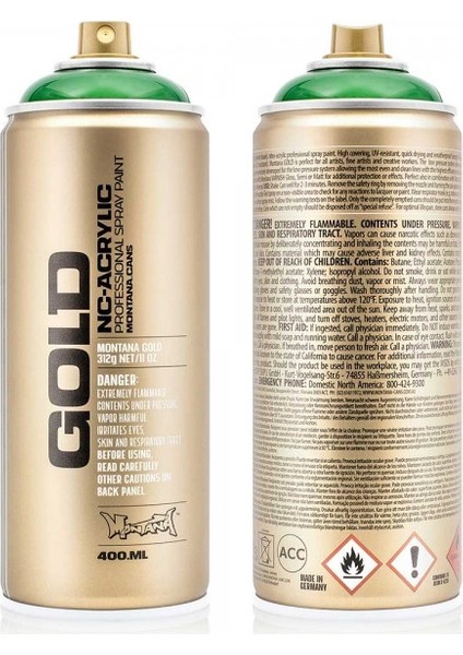 : Gold Akrilik Sprey Boya : 400 ml : Transparent Smaragd Green T6070