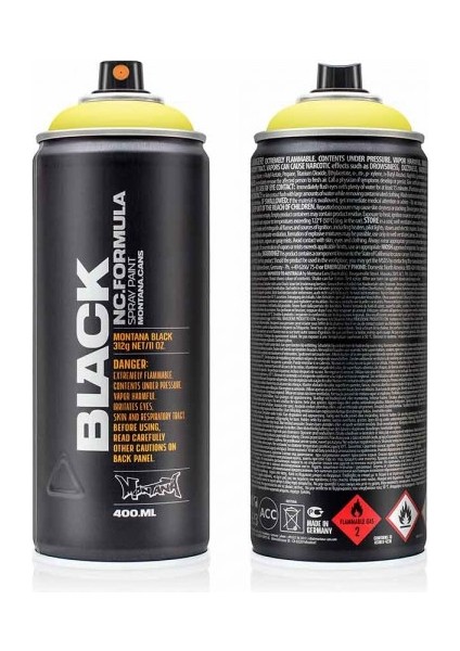: Black Akrilik Sprey Boya : 400 ml : Infra Yellow Blk In 1000