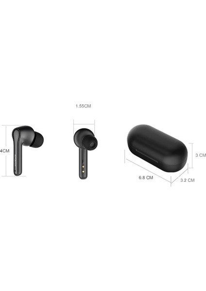 Ete-52 Tws Stereo Düşük Gecikme Bluetooth Kulaklık Siyah (Yurt Dışından)