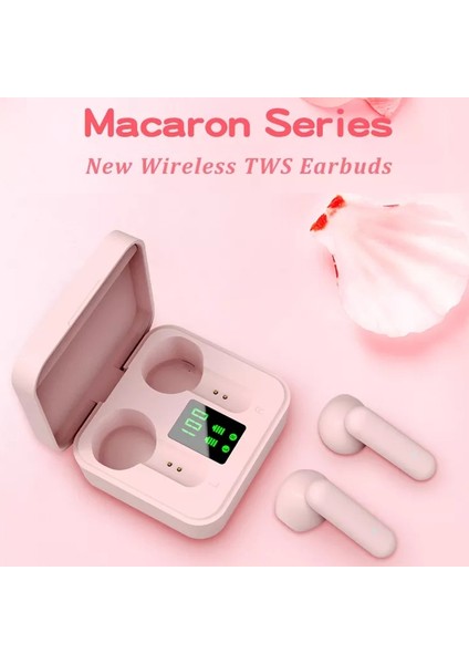 Ete-16 Tws Dijital Ekran Bluetooth Kulaklıklar Beyaz (Yurt Dışından)