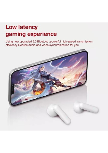 Ete-16 Tws Dijital Ekran Bluetooth Kulaklıklar Beyaz (Yurt Dışından)