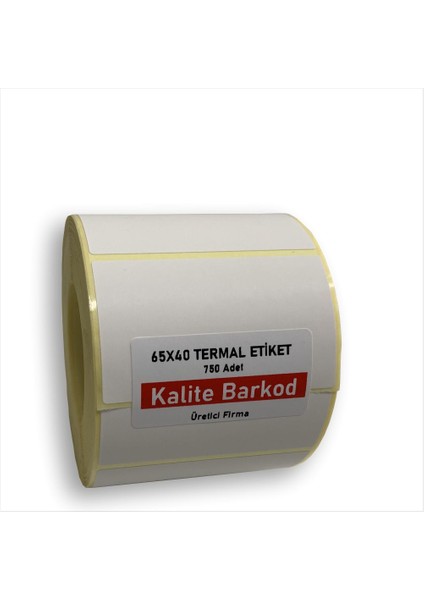 65X40 Termal Etiket | Rulo Barkod Etiketi