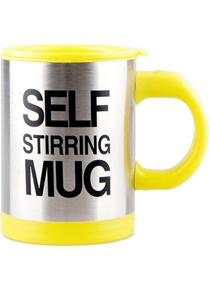 Kendi Kendini Karıştıran Mikser Kupa Termos Bardak; Self Stirring Mug