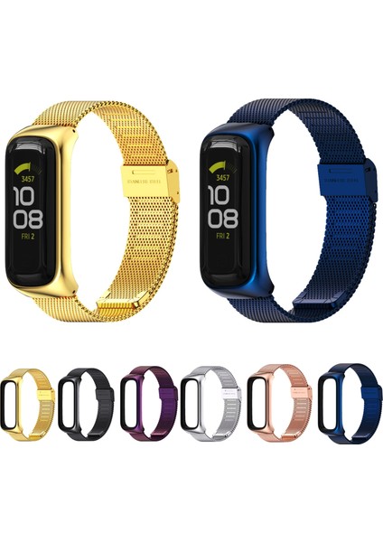 Samsung Galaxy Fit 2 Mijobs Milan Toka Paslanmaz Çelik Izleme Band (Gümüş) (Yurt Dışından) fiyatları