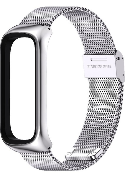 Samsung Galaxy Fit 2 Mijobs Milan Toka Paslanmaz Çelik Izleme Band (Gümüş) (Yurt Dışından) fırsatları