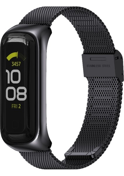 Samsung Galaxy Fit 2 Mijobs Milan Toka Paslanmaz Çelik Izleme Band (Siyah) (Yurt Dışından)