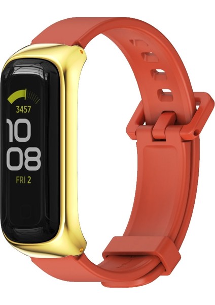 Samsung Galaxy Fit 2 Mijobs Metal Kılıf Silikon Izle Band (Turuncu Altın) (Yurt Dışından) modelleri