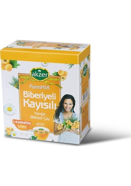 Formmix Biberiyeli Kayısılı Karışık Bitki Süzen Poşet Çay 60 x 1.5 G