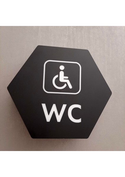 Serisi Işıklı Erkek&kadın&engelli Wc Yönlendirme Seti