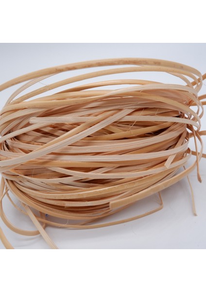 Yassı Rattan Doğal Bambu Çubuk 250 Gram Brüt - 2,25MM Rattan Ip