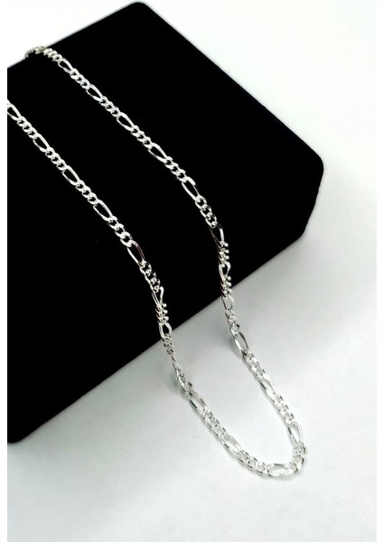 925 Ayar Gümüş Figaro Zincir 3 mm 60 cm