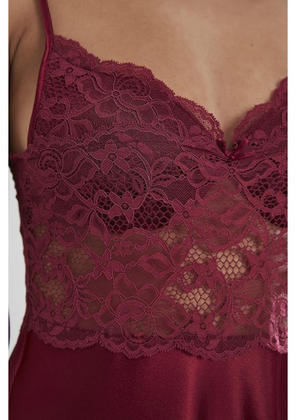 Pierre Cardin 627 Kadın Saten Dantelli Gecelik fırsatları