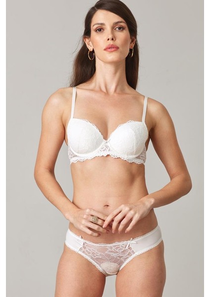Pierre Cardin 4561 Balenli Dantelli Destekli Sütyen Takım