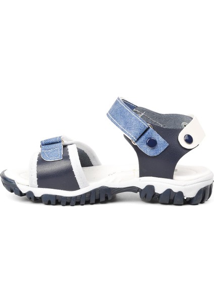 22Y06 Lacivert-Kot-Beyaz Erkek Çocuk Sandalet modelleri