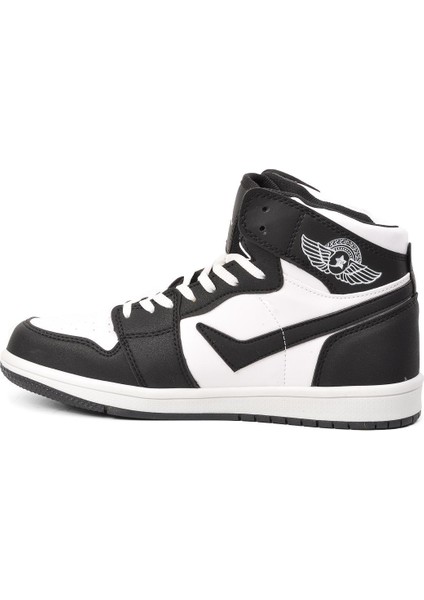 Lambırlent 8070 Beyaz-Siyah Erkek Bilek Boy Sneaker modelleri
