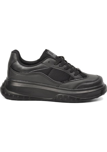 153 Siyah Kalın Taban Kadın Sneaker