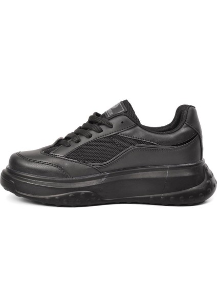 153 Siyah Kalın Taban Kadın Sneaker